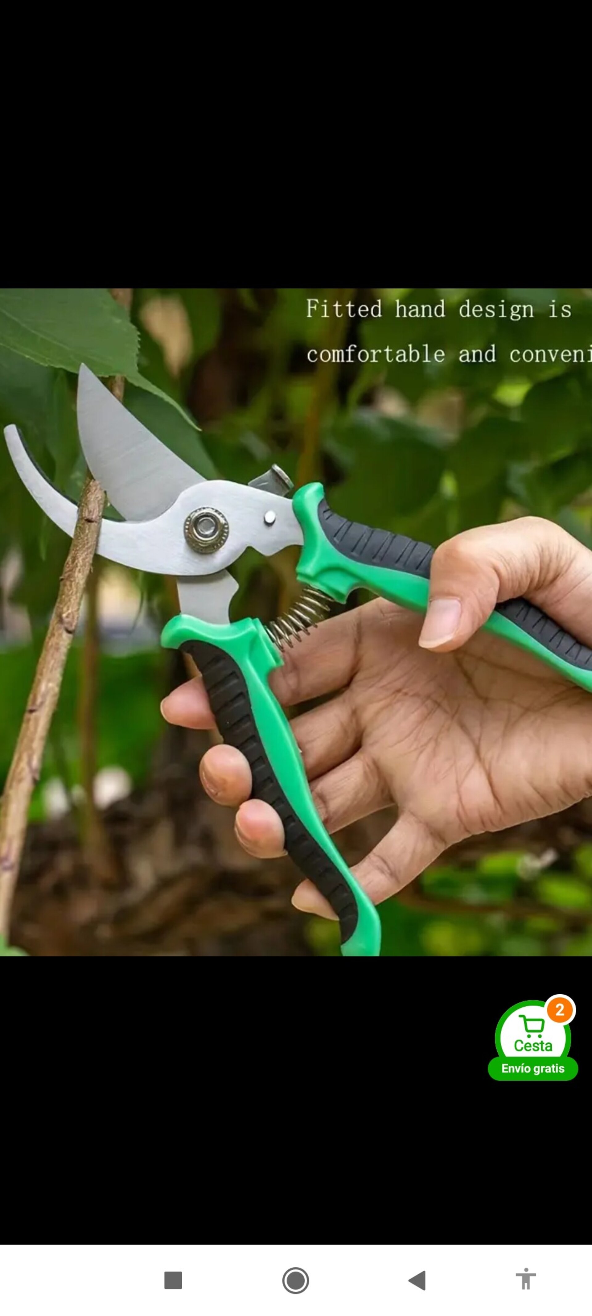 Tijeras De Podar Profesionales Verde - 5