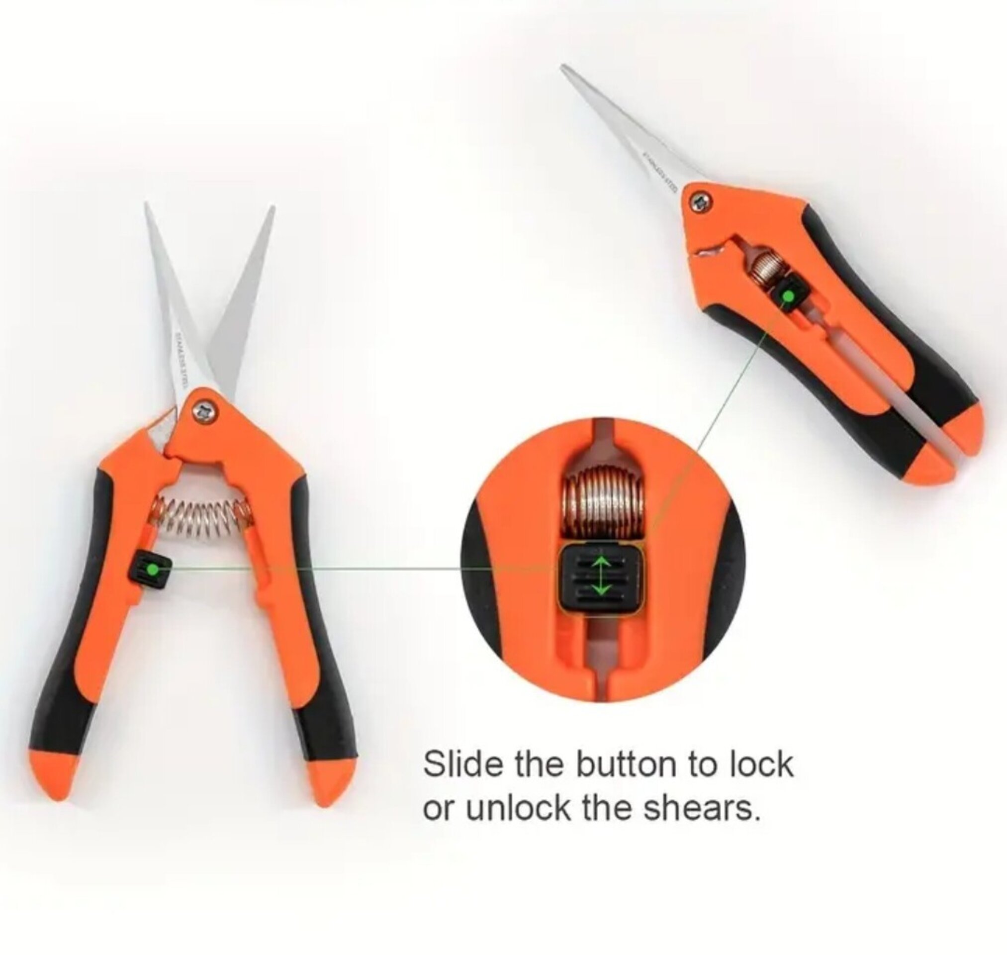 Tijera Para Recoger Fruta Naranja - 8